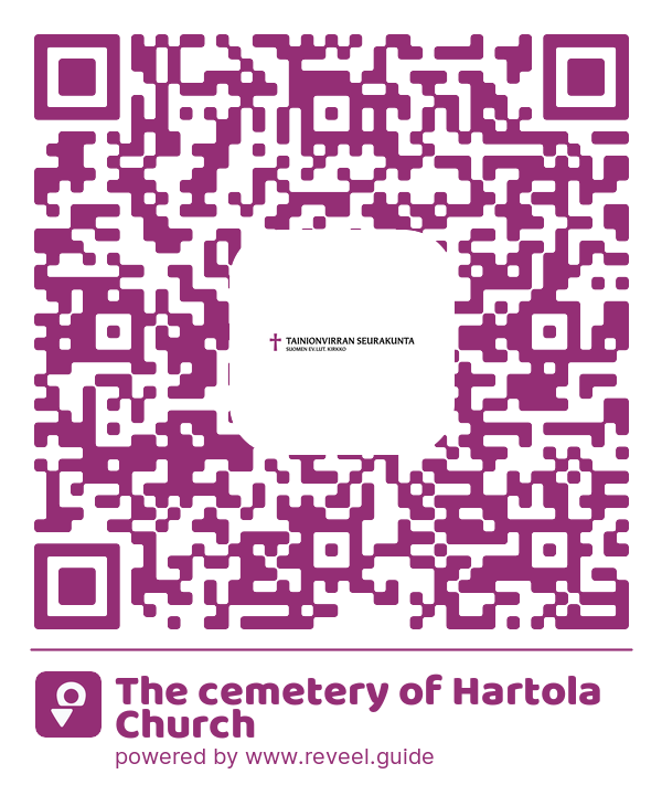 Image of the QR linking to the The cemetery of Hartola Church