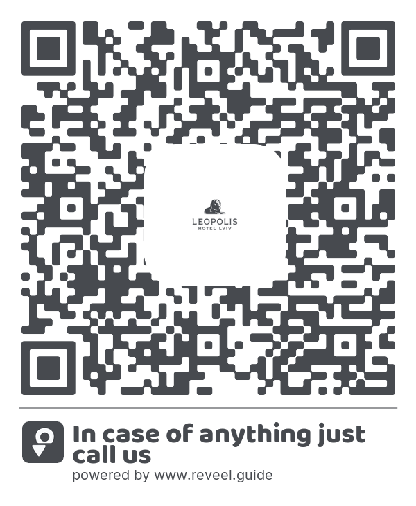 Image of the QR linking to the In case of anything just call us