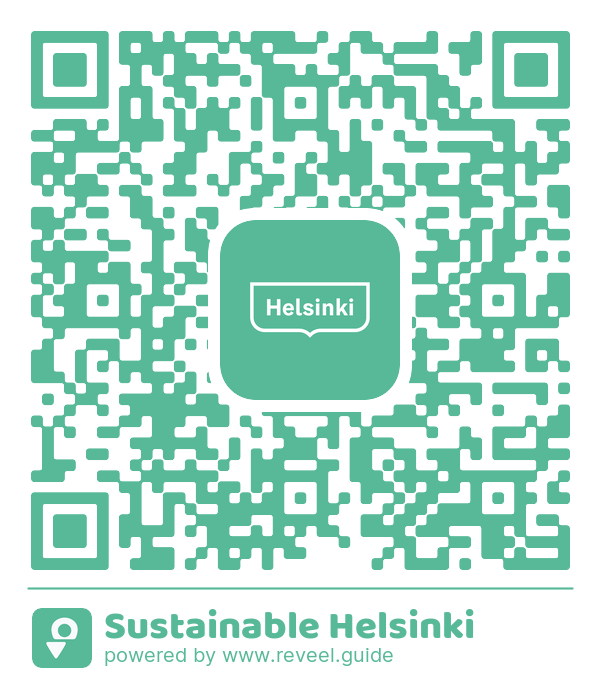 Image of the QR linking to the Sustainable Helsinki