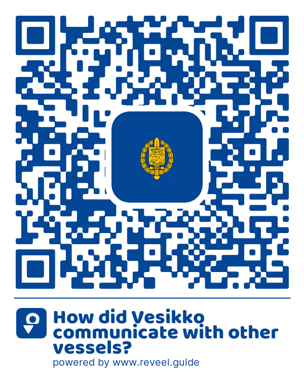 Image of the QR linking to the How did Vesikko communicate with other vessels?