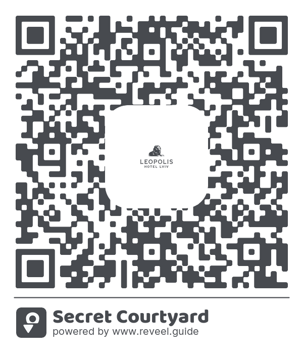 Image of the QR linking to the Secret Courtyard