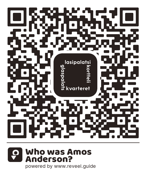 Image of the QR linking to the Who was Amos Anderson?