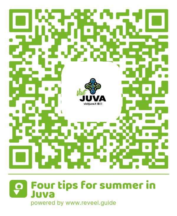 Image of the QR linking to the Four tips for summer in Juva