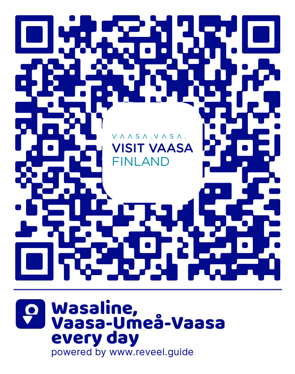 Image of the QR linking to the Wasaline, Vaasa-Uumaja-Vaasa joka päivä