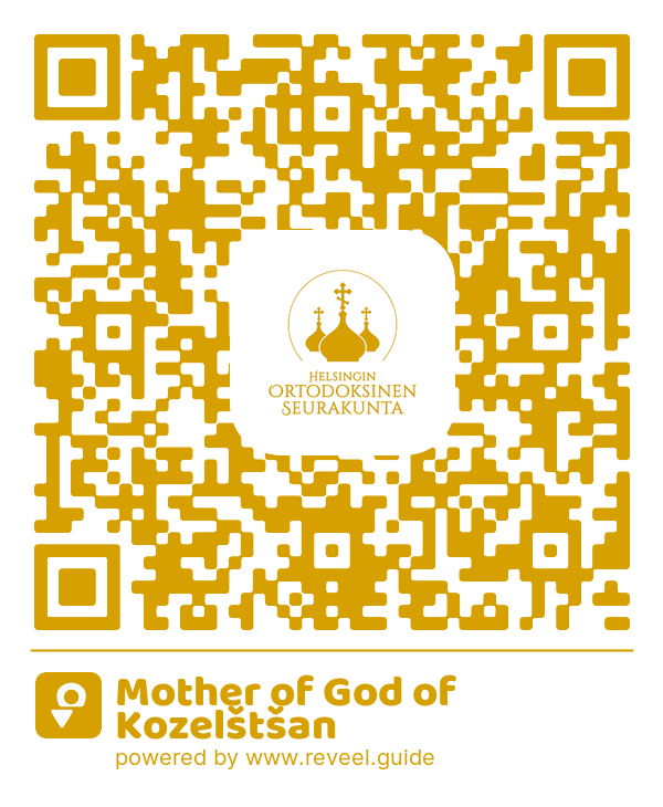 Image of the QR linking to the Mother of God of Kozelštšan