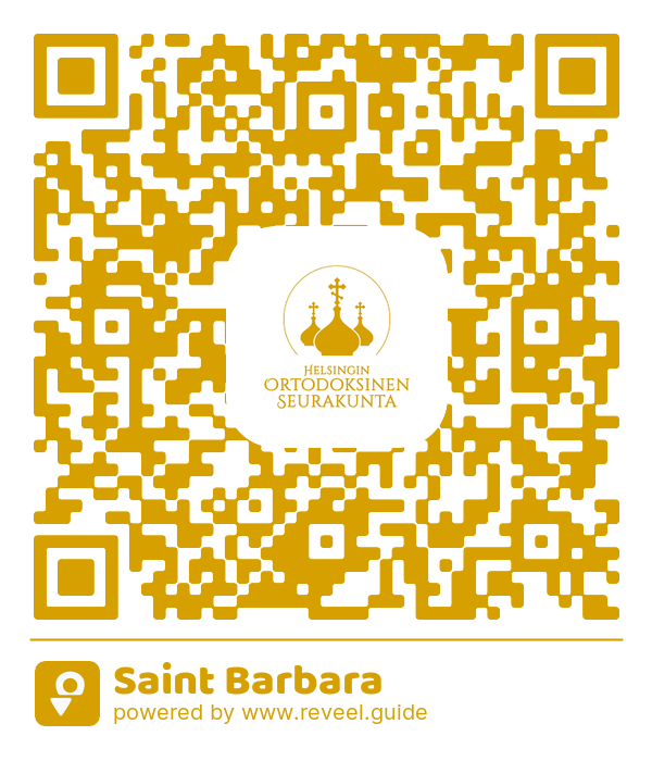 Image of the QR linking to the Saint Barbara