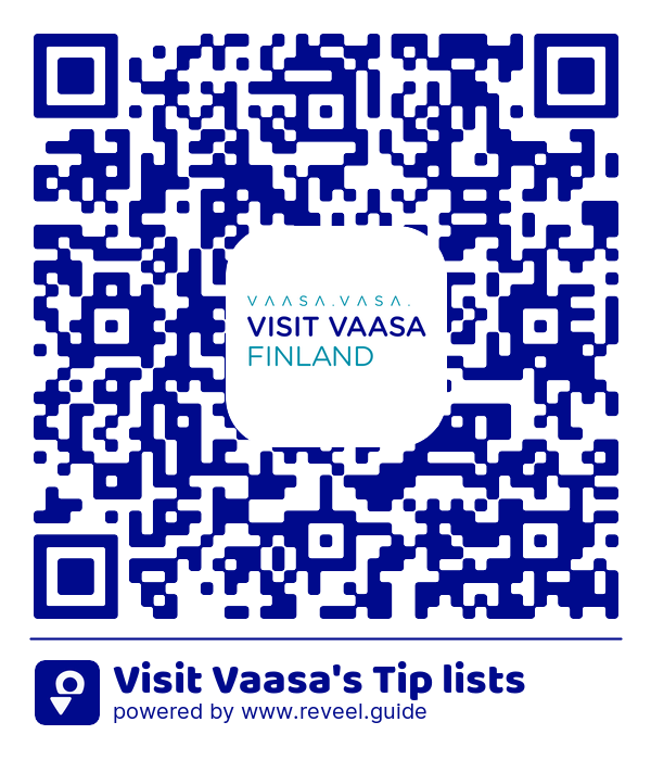 Image of the QR linking to the Visit Vaasa's Tip lists