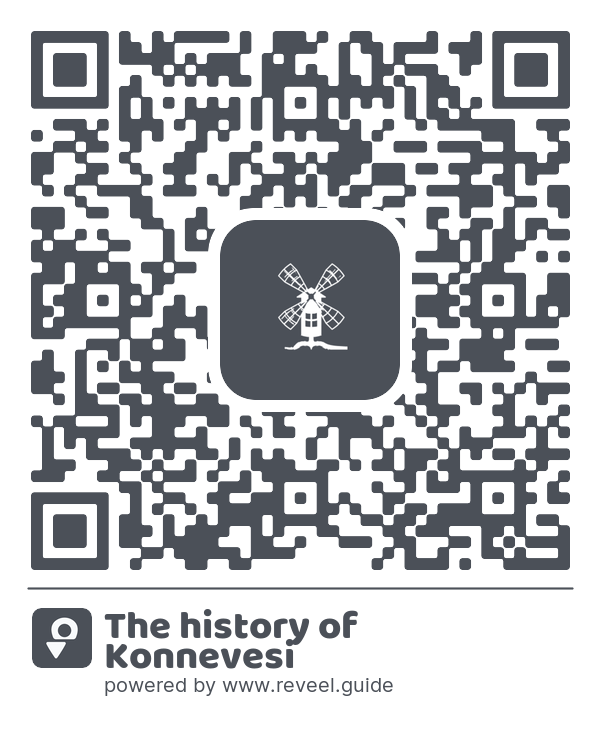 Image of the QR linking to the The history of Konnevesi