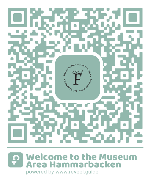 Image of the QR linking to the Tervetuloa Hammarbackenin museoalueelle