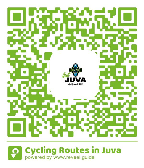 Image of the QR linking to the Cycling Routes in Juva