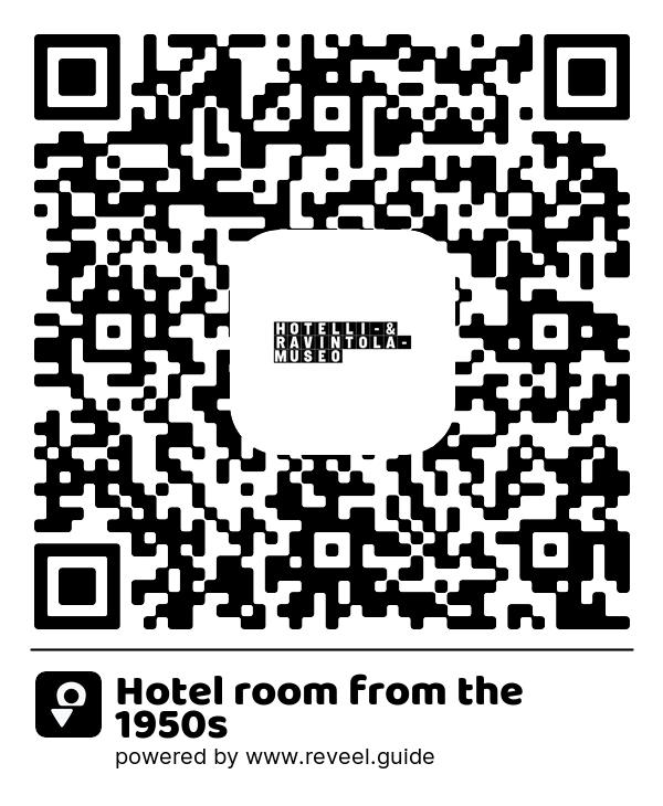 Image of the QR linking to the Hotel room from the 1950s