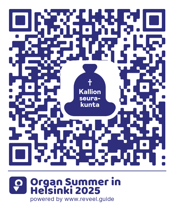 Image of the QR linking to the Organ Summer in Helsinki 2025