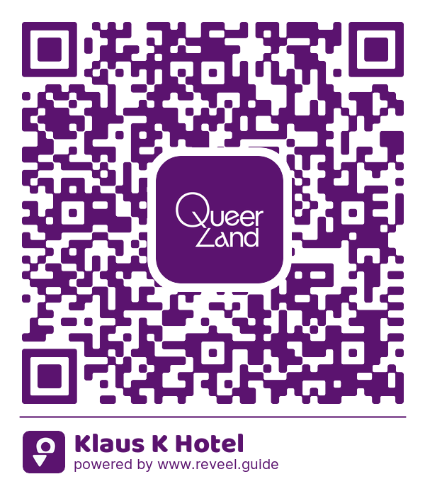 Image of the QR linking to the Klaus K Hotel