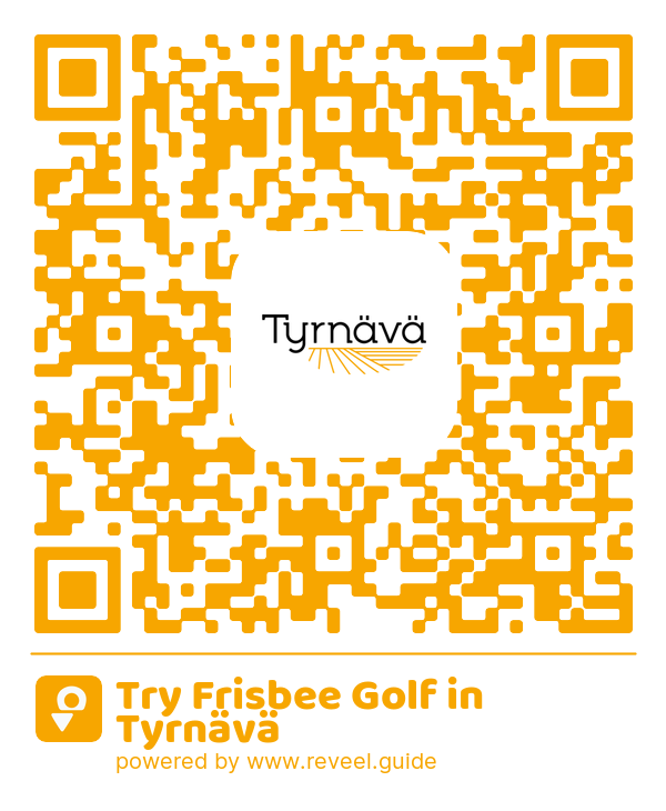 Image of the QR linking to the Try Frisbee Golf in Tyrnävä