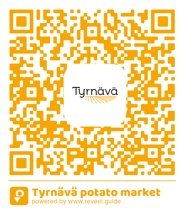 Image of the QR linking to the Tyrnävä potato market 