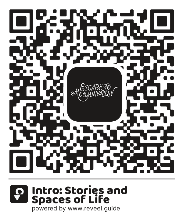 Image of the QR linking to the Intro: Stories and Spaces of Life
