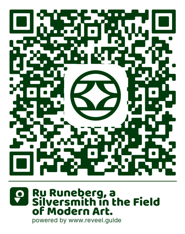 Image of the QR linking to the Ru Runeberg, a Silversmith in the Field of Modern Art.