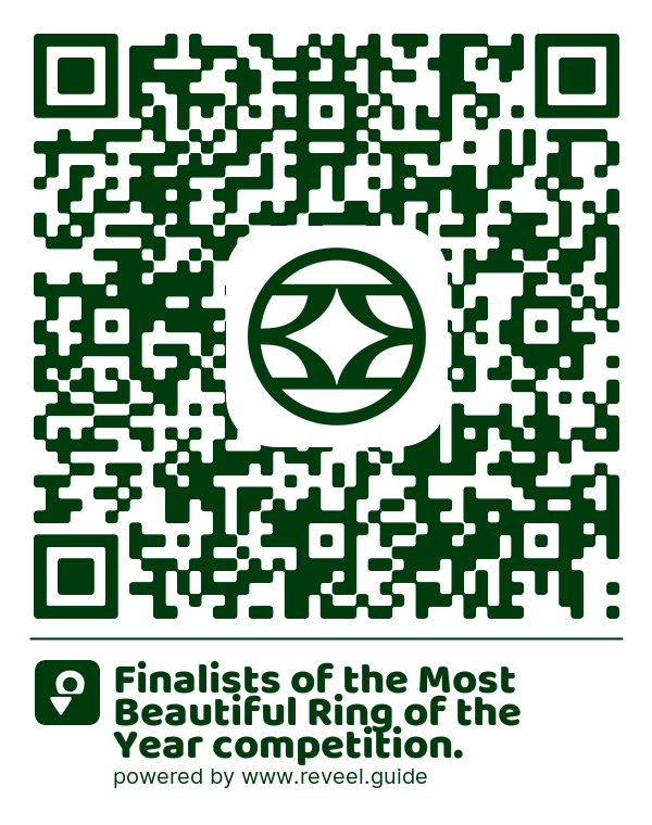 Image of the QR linking to the Finalists of the Most Beautiful Ring of the Year competition.