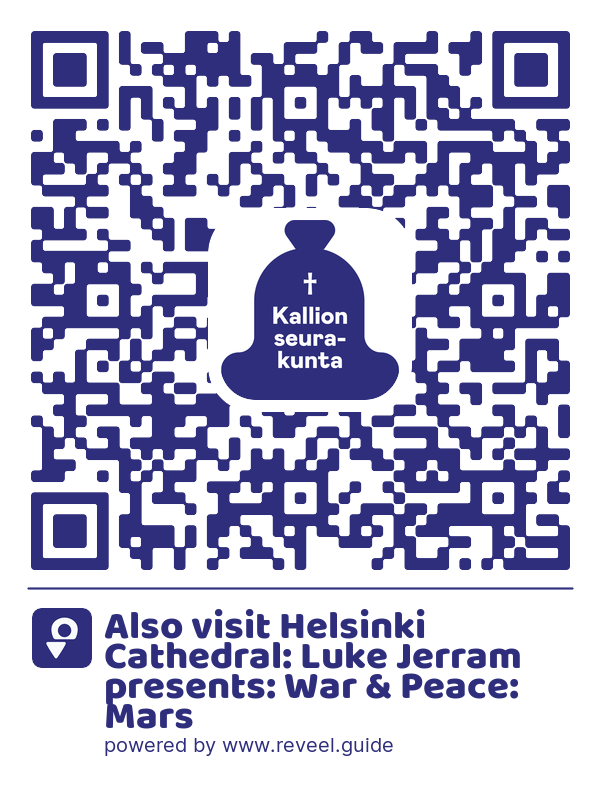 Image of the QR linking to the Also visit Helsinki Cathedral: Luke Jerram presents: War & Peace: Mars