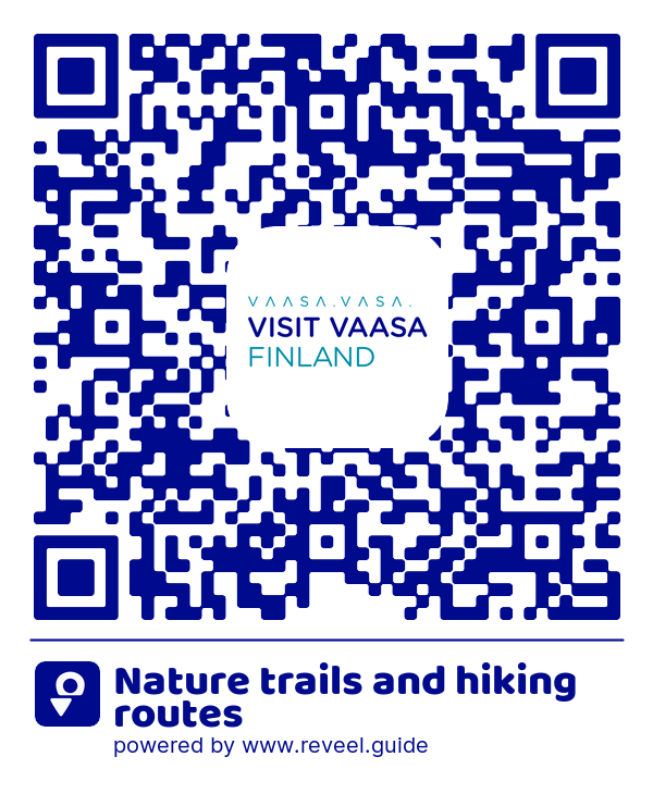 Image of the QR linking to the Luontopolut ja vaellusreitit