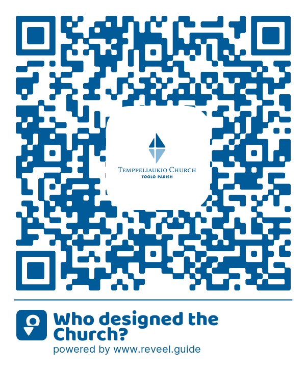 Image of the QR linking to the Who designed the Church?