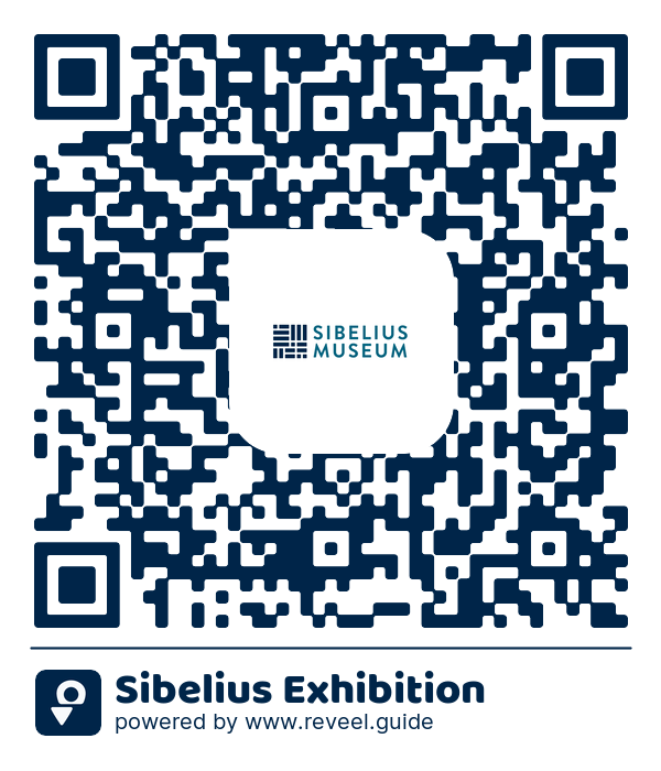 Image of the QR linking to the Sibelius Exhibition