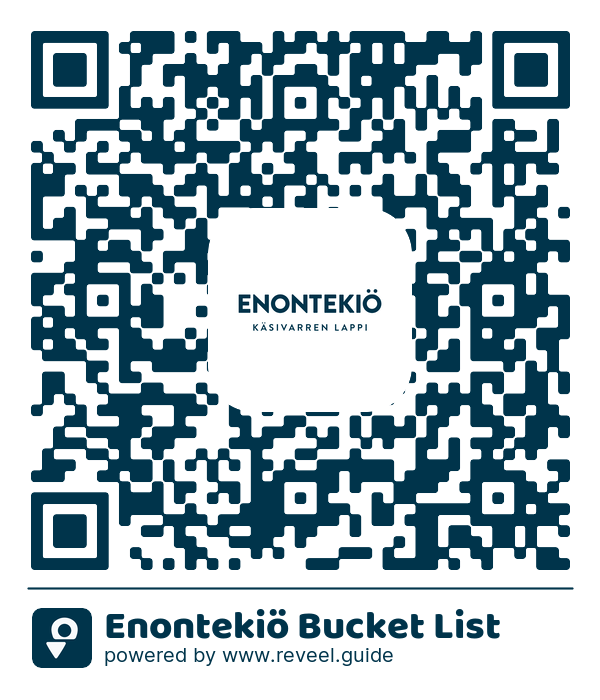 Image of the QR linking to the Enontekiö Bucket List