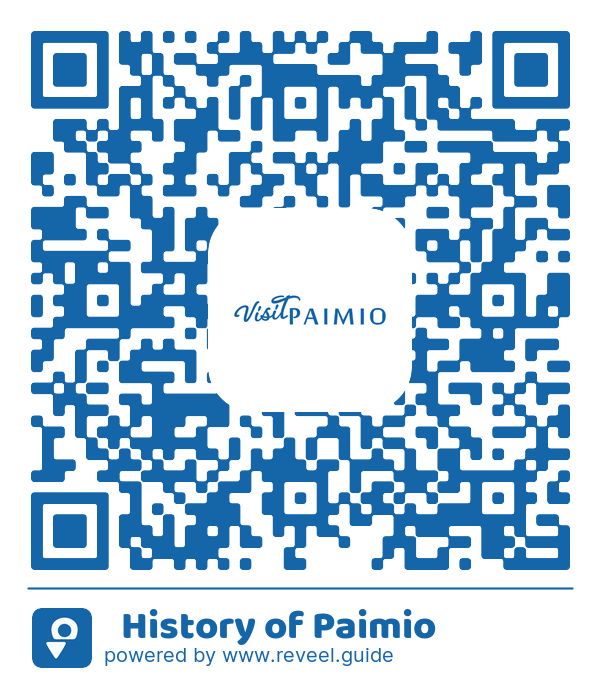 Image of the QR linking to the 📜 History of Paimio