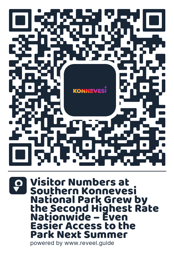 Image of the QR linking to the Visitor Numbers at Southern Konnevesi National Park Grew by the Second Highest Rate Nationwide – Even Easier Access to the Park Next Summer