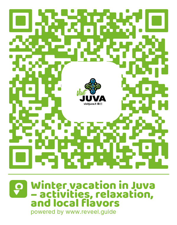 Image of the QR linking to the Winter vacation in Juva – activities, relaxation, and local flavors