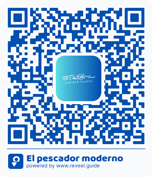 Image of the QR linking to the El pescador moderno