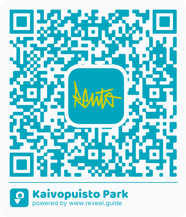 Image of the QR linking to the Kaivopuisto Park