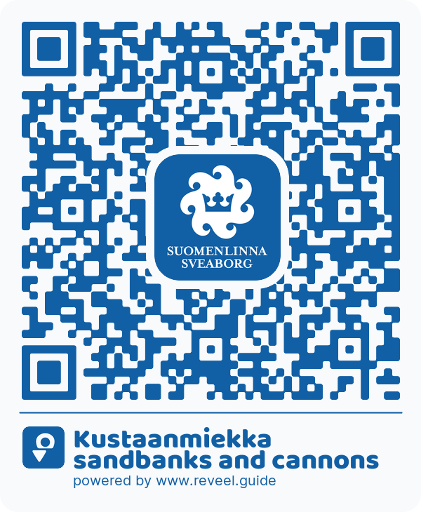 Image of the QR linking to the Gustavssvärds vallar och kanoner