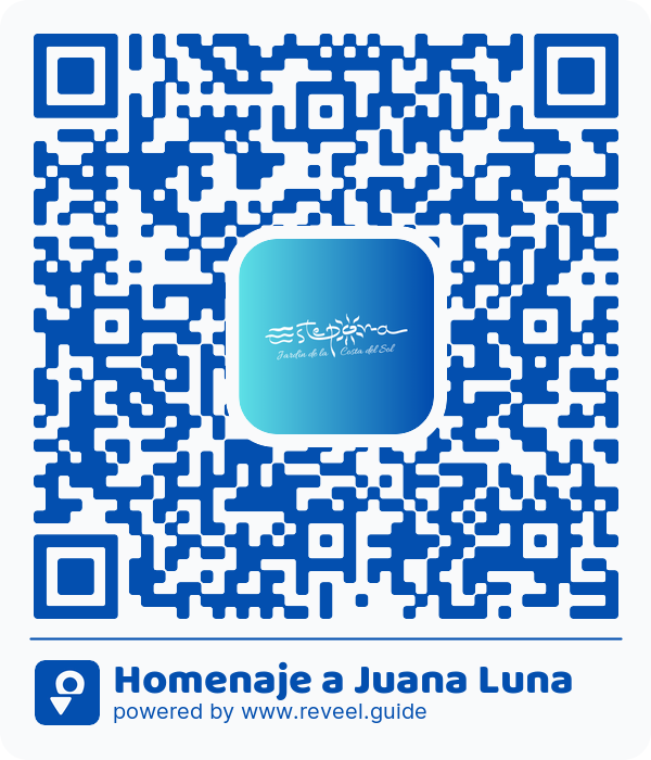 Image of the QR linking to the Homenaje a Juana Luna