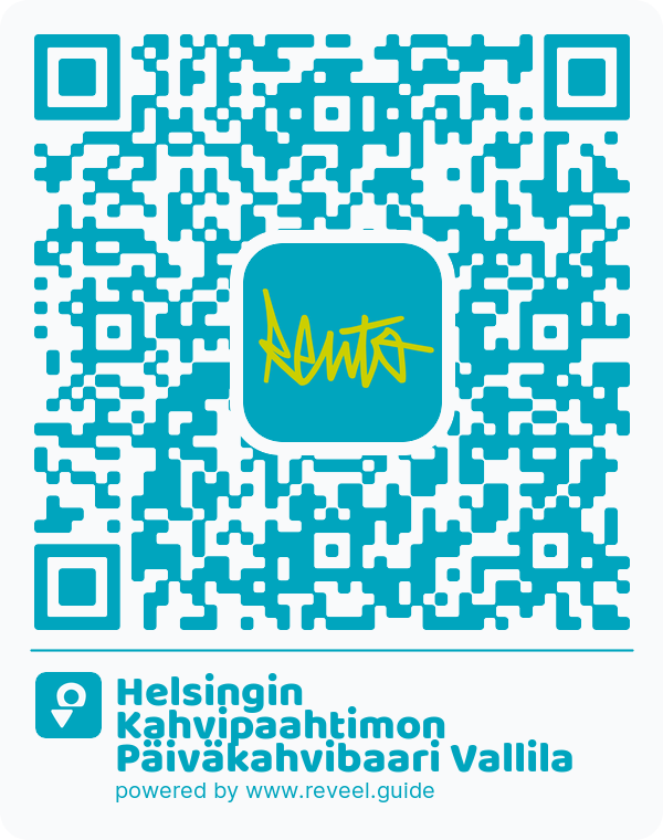 Image of the QR linking to the Helsingin Kahvipaahtimon Päiväkahvibaari Vallila