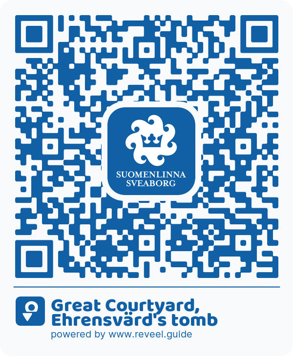 Image of the QR linking to the Stora Borggården, Ehrensvärds grav