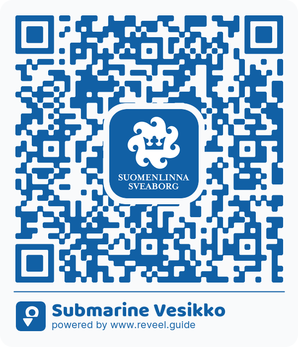 Image of the QR linking to the Ubåten Vesikko