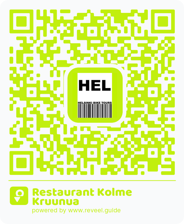 Image of the QR linking to the Restaurant Kolme Kruunua