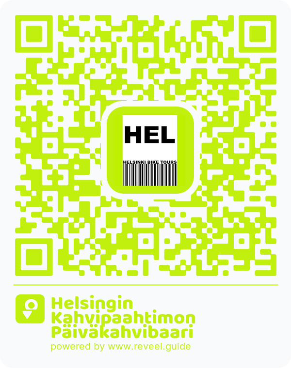 Image of the QR linking to the Helsingin Kahvipaahtimon Päiväkahvibaari
