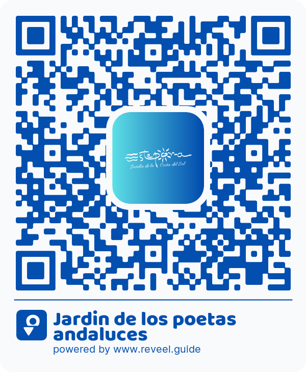 Image of the QR linking to the Jardin de los poetas andaluces