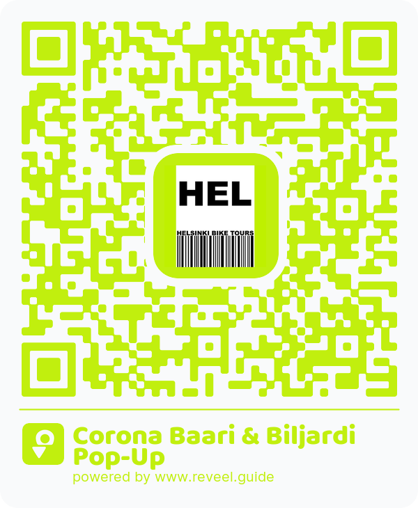 Image of the QR linking to the Corona Baari & Biljardi Pop-Up