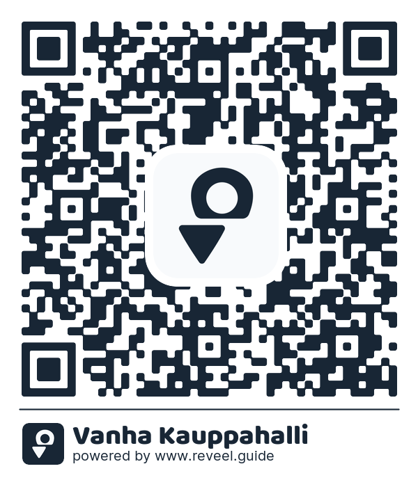 Image of the QR linking to the Vanha Kauppahalli