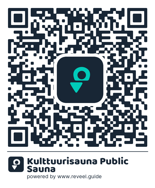 Image of the QR linking to the Kulttuurisauna Public Sauna