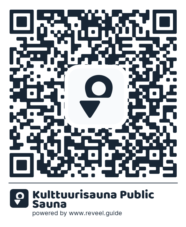 Image of the QR linking to the Kulttuurisauna Public Sauna