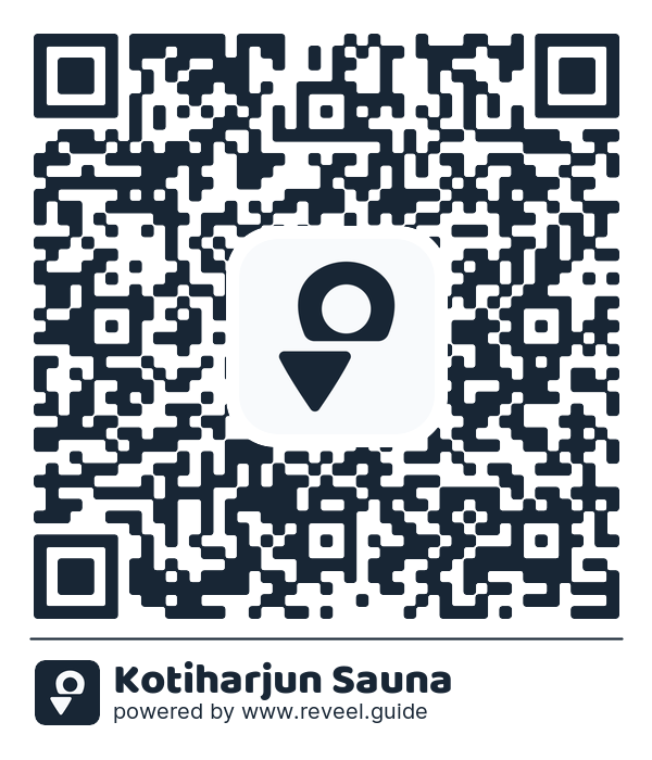 Image of the QR linking to the Kotiharjun Sauna