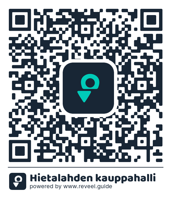 Image of the QR linking to the Hietalahden kauppahalli