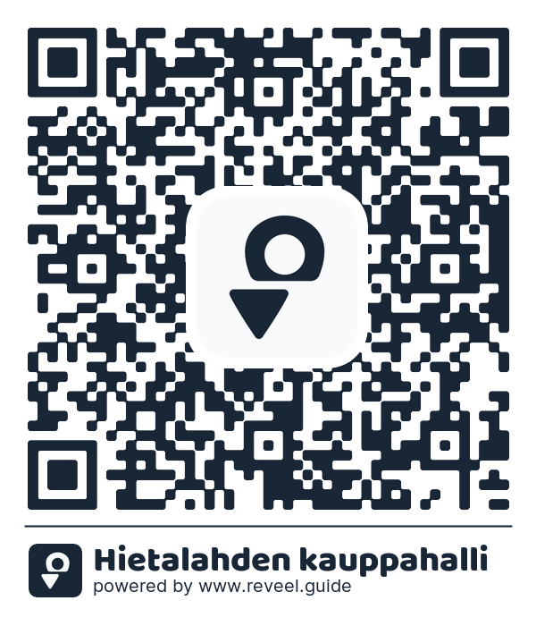 Image of the QR linking to the Hietalahden kauppahalli