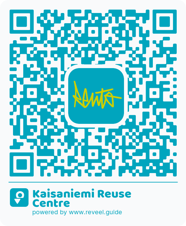 Image of the QR linking to the Kaisaniemi Reuse Centre
