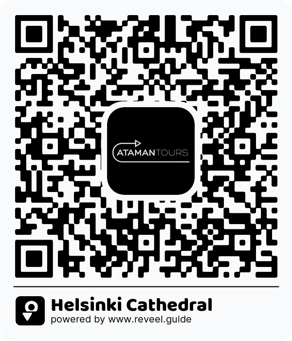 Image of the QR linking to the Helsinki Cathedral
