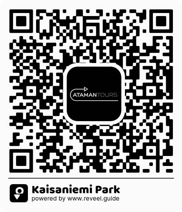 Image of the QR linking to the Kaisaniemi Park